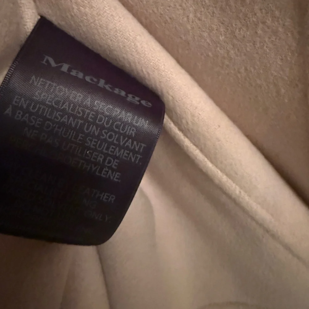 Mackage Light Tan Trench Coat - Picture 7 of 8